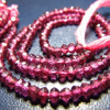 14 Inches -WHOALSALLE - WHOALSALLE - Rhodolite Garnet Micro Faceted Rondelles - Micro Faceted - Very Fine Quality -3.5mm Approx -
